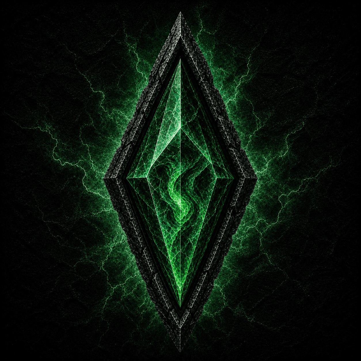 Dark emerald / green-black — cunning, poison, patience, hidden knowledge